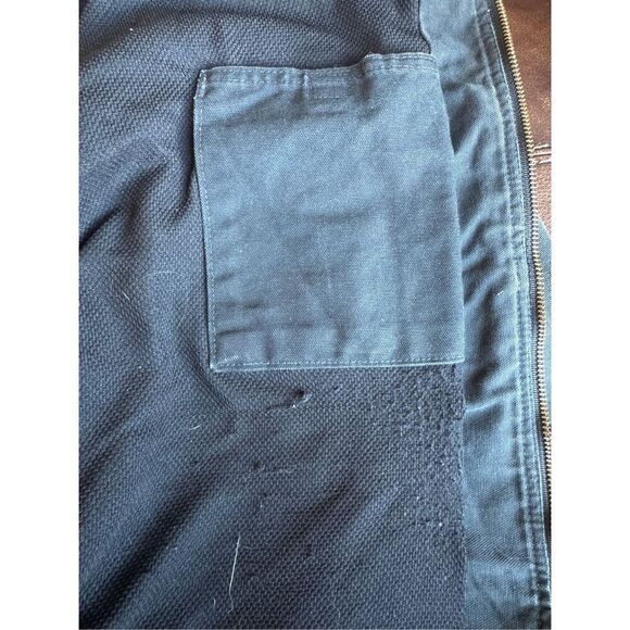 Carhartt J131 Duck Thermal Lined Hooded Zip Jacket Men 4XL Black - Picture 6 of 16